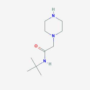 molecular formula C10H21N3O B1271347 N-(叔丁基)-2-哌嗪-1-基乙酰胺 CAS No. 89433-49-8
