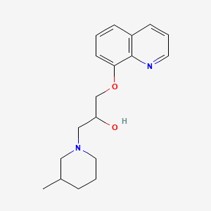 3-Methyl-alpha-((8-quinolinyloxy)methyl)-1-piperidineethanol