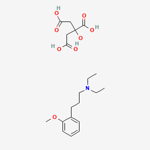 Propylamine, N,N-diethyl-3-(o-methoxyphenyl)-, citrate