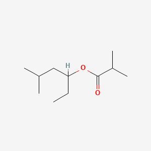 molecular formula C11H22O2 B12713799 1-Ethyl-3-methylbutyl isobutyrate CAS No. 94108-34-6