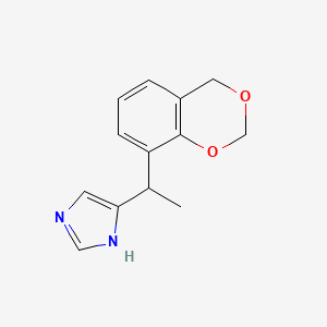 (+-)-4-(1-(4H-1,3-Benzodioxin-8-yl)ethyl)-1H-imidazole