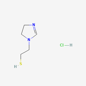 1H-Imidazole-1-ethanethiol, 4,5-dihydro-, monohydrochloride