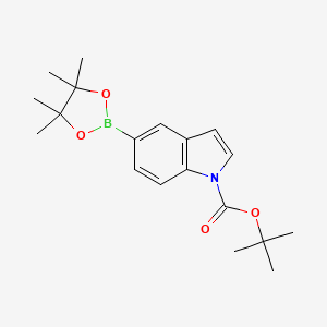 B1271411 Tert-butyl 5-(4,4,5,5-tetramethyl-1,3,2-dioxaborolan-2-yl)-1h-indole-1-carboxylate CAS No. 777061-36-6
