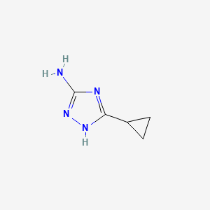 B1271423 5-Cyclopropyl-4h-1,2,4-triazol-3-amine CAS No. 502546-41-0