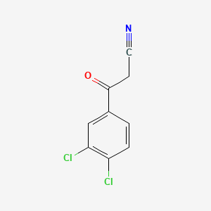 molecular formula C9H5Cl2NO B1271425 3,4-二氯苯甲酰乙腈 CAS No. 4640-68-0