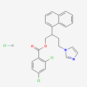 Benzoic acid, 2,4-dichloro-, 4-(1H-imidazol-1-yl)-2-(1-naphthalenyl)butyl ester, hydrochloride