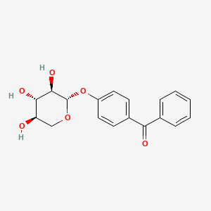 Methanone, phenyl(4-(beta-D-xylopyranosyloxy)phenyl)-