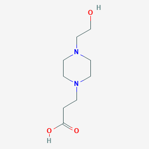 molecular formula C9H18N2O3 B1271431 3-[4-(2-Hydroxyethyl)piperazin-1-yl]propanoic acid CAS No. 70920-53-5