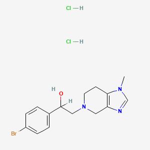 5H-Imidazo(4,5-c)pyridine-5-ethanol, 1,4,6,7-tetrahydro-alpha-(4-bromophenyl)-1-methyl-, dihydrochloride