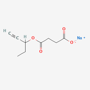 Succinic acid, 1-ethyl-2-propynyl ester, sodium salt