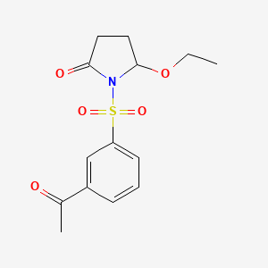 1-((3-Acetylphenyl)sulfonyl)-5-ethoxy-2-pyrrolidinone