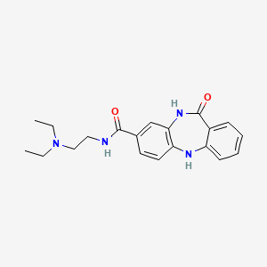 molecular formula C20H24N4O2 B12714397 5H-Dibenzo(b,E)(1,4)diazepine-8-carboxamide, N-(2-(diethylamino)ethyl)-10,11-dihydro-11-oxo- CAS No. 440120-42-3