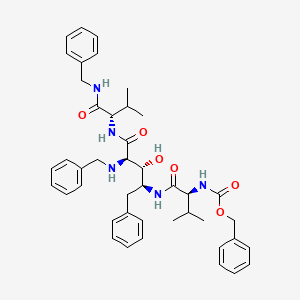 (2R,3R,4S)-N-(2-(Benzylamino)-4-((N-((benzyloxy)carbonyl)valyl)amino)-3-hydroxy-5-phenylpentanoyl)valine benzylamide