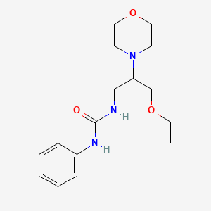 N-(3-Ethoxy-2-(4-morpholinyl)propyl)-N'-phenylurea