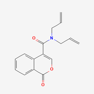 1H-2-Benzopyran-4-carboxamide, N,N-di-2-propenyl-4-oxo-