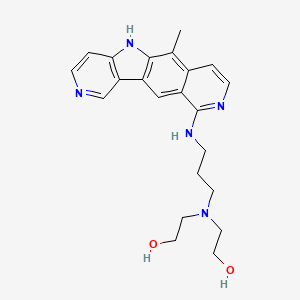 2-[2-hydroxyethyl-[3-[(2-methyl-6,13,17-triazatetracyclo[8.7.0.03,8.011,16]heptadeca-1(10),2,4,6,8,11(16),12,14-octaen-7-yl)amino]propyl]amino]ethanol