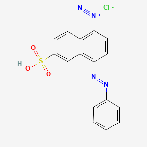 1-Naphthalenediazonium, 4-(phenylazo)-6-sulfo-, chloride