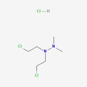 Hydrazine, 1,1-bis(2-chloroethyl)-2,2-dimethyl-, hydrochloride