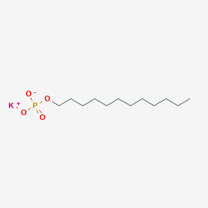 molecular formula C12H25KO4P- B12714661 Dodecyl dihydrogen phosphate, potassium salt CAS No. 33403-10-0