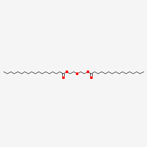 molecular formula C38H74O5 B12714664 Diethylene glycol palmitate stearate CAS No. 78617-13-7