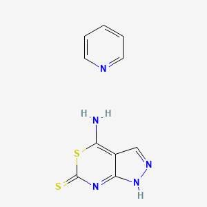 4-Imino-1,7-dihydropyrazolo[3,4-d][1,3]thiazine-6-thione; pyridine