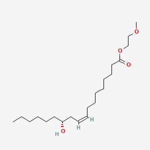 molecular formula C21H40O4 B12714740 2-Methoxyethyl ricinoleate CAS No. 142-21-2