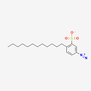 4-Dodecyl-3-sulphonatobenzenediazonium