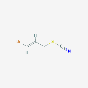 molecular formula C4H4BrNS B12714794 Thiocyanic acid, 3-bromoallyl ester CAS No. 102367-27-1