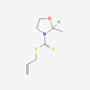 molecular formula C8H13NOS2 B12714806 2-Propenyl 2-methyl-3-oxazolidinecarbodithioate CAS No. 126560-59-6