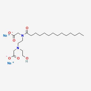 Disodium N-(2-((carboxylatomethyl)(2-hydroxyethyl)amino)ethyl)-N-(1-oxotetradecyl)glycinate