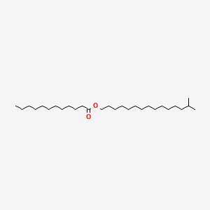 molecular formula C28H56O2 B12714889 Isocetyl laurate CAS No. 89527-28-6