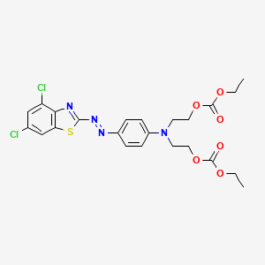 Ethyl 5-[4-[(4,6-dichlorobenzothiazol-2-YL)azo]phenyl]-9-oxo-2,8,10-trioxa-5-azadodecanoate