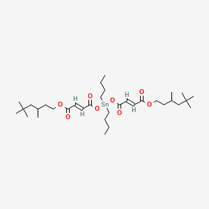 3,5,5-Trimethylhexyl 6,6-dibutyl-15,17,17-trimethyl-4,8,11-trioxo-5,7,12-trioxa-6-stannaoctadeca-2,9-dienoate