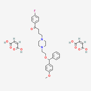 N-(2-(4-Methoxybenzhydryloxy)ethyl)-N'-(3-(4-fluorobenzoyl)propyl)piperazine dimaleate