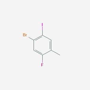 molecular formula C7H5BrFI B1271502 4-溴-2-氟-5-碘甲苯 CAS No. 202865-74-5