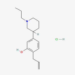 2-(2-Propenyl)-5-(1-propyl-3-piperidinyl)phenol hydrochloride