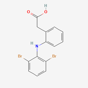 2-((2,6-Dibromophenyl)amino)phenylacetic acid