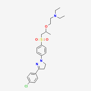 2-(2-((4-(3-(4-Chlorophenyl)-4,5-dihydro-1H-pyrazol-1-yl)phenyl)sulphonyl)-1-methylethoxy)ethyl(diethyl)amine