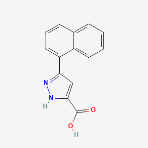 molecular formula C14H10N2O2 B1271512 5-Naphth-1-yl-1H-pyrazole-3-carboxylic acid CAS No. 1029104-45-7