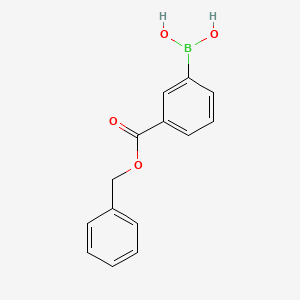molecular formula C14H13BO4 B1271528 3-Benzyloxycarbonylphenylboronic acid CAS No. 380430-52-4