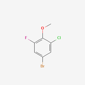 molecular formula C7H5BrClFO B1271529 4-Bromo-2-chloro-6-fluoroanisole CAS No. 261762-34-9