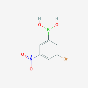 molecular formula C6H5BBrNO4 B1271532 (3-溴-5-硝基苯基)硼酸 CAS No. 380430-48-8
