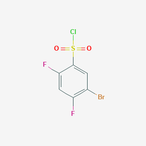 molecular formula C6H2BrClF2O2S B1271542 5-溴-2,4-二氟苯磺酰氯 CAS No. 287172-61-6
