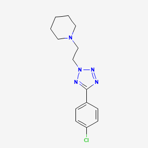 Piperidine, 1-(2-(5-(4-chlorophenyl)-2H-tetrazol-2-yl)ethyl)-