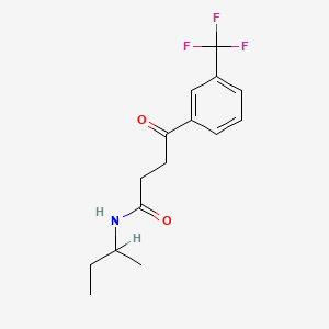 N-sec-Butyl-3-(m-(trifluoromethyl)benzoyl)propionamide