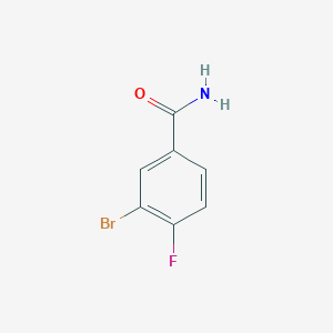 molecular formula C7H5BrFNO B1271551 3-溴-4-氟苯甲酰胺 CAS No. 455-85-6