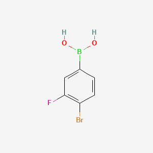 molecular formula C6H5BBrFO2 B1271553 4-溴-3-氟苯硼酸 CAS No. 374790-97-3