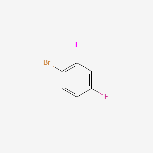 molecular formula C6H3BrFI B1271557 1-溴-4-氟-2-碘苯 CAS No. 202865-72-3