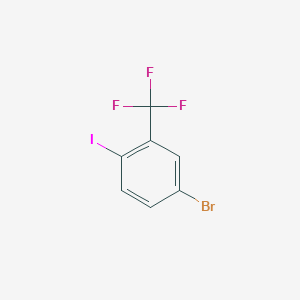 molecular formula C7H3BrF3I B1271566 5-溴-2-碘苯三氟化物 CAS No. 364-12-5