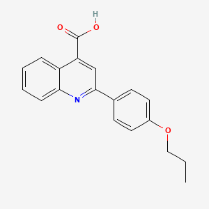 molecular formula C19H17NO3 B1271571 2-(4-丙氧基苯基)喹啉-4-羧酸 CAS No. 51842-69-4